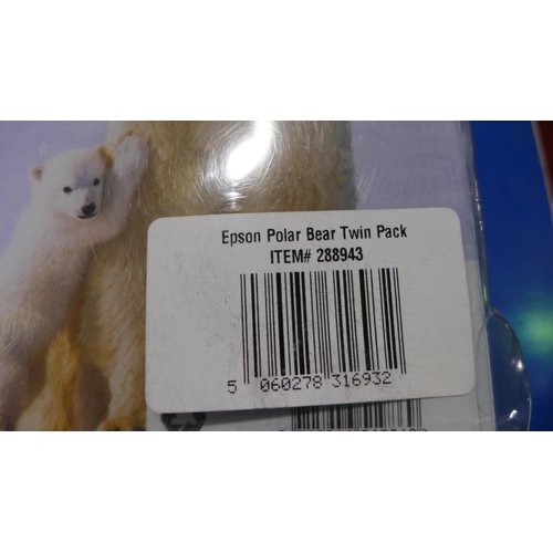 3145 - 3 Epson T2616 Polar Bear Ink Packs *Item is subject to VAT(319-160,161,162)