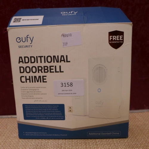 3158 - Eufy Additional Doorbell Chime and Signal Blocking Car Key-Store   *Item is subject to VAT(319-249,2... 