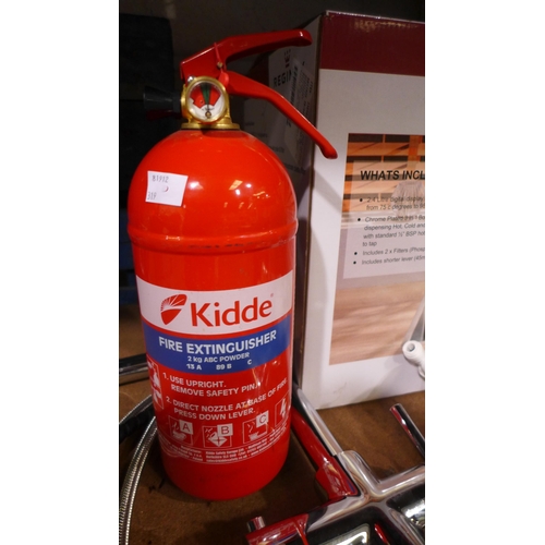 3159 - Reginox Tribezi Chrome Hottap/Tank and Fire Extinguisher *Item is subject to VAT(319-240, 81)