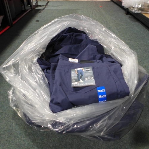 3168 - Quantity of men's, mainly blue, English Laundry trousers, mixed sizes *This lot is subject to VAT