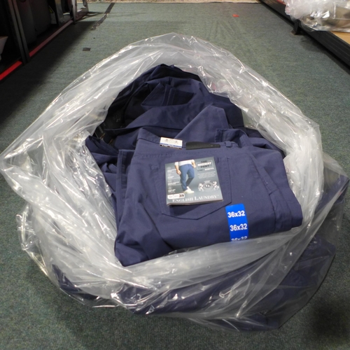 3169 - Quantity of men's, mainly blue, English Laundry trousers, mixed sizes *This lot is subject to VAT