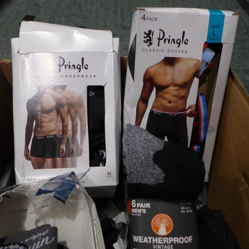 3211 - Assorted men's socks & underwear, various sizes/styles, etc. *This lot is subject to VAT