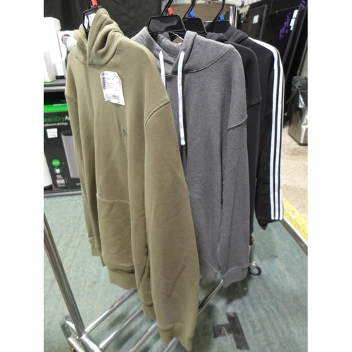 3227 - Four branded hoodies inc, Crew clothing, Adidas and Nike - Mixed sizes. *This lot is subject to VAT