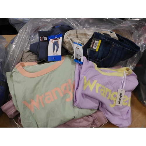 3251 - Assortment of women's wrangler T-Shirts and Lounge wear - Various sizes/styles etc. *This lot is sub... 