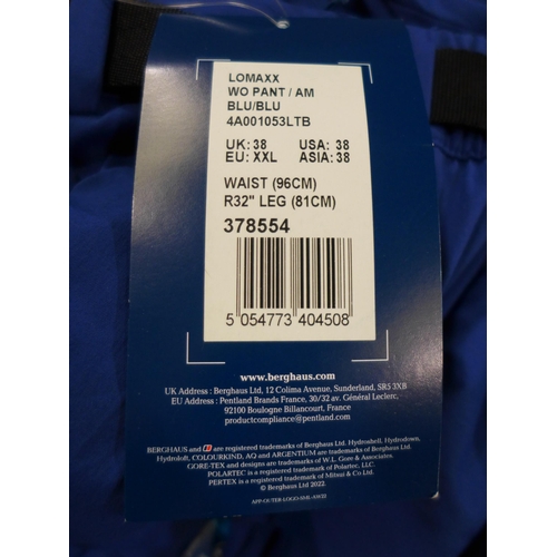 3252 - Quantity of men's Blue Berghaus Lomaxx pants - Mixes sizes. *This lot is subject to VAT