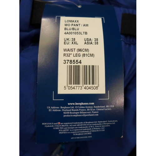 3253 - Quantity of men's Blue Berghaus Lomaxx pants - Mixes sizes. *This lot is subject to VAT