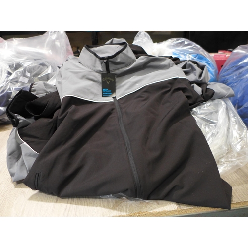 3258 - Quantity of men's grey and black Callaway zip up tops - Mixed sizes. *This lot is subject to VAT