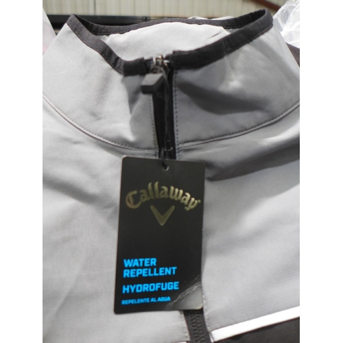 3258 - Quantity of men's grey and black Callaway zip up tops - Mixed sizes. *This lot is subject to VAT