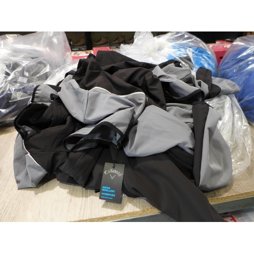 3258 - Quantity of men's grey and black Callaway zip up tops - Mixed sizes. *This lot is subject to VAT