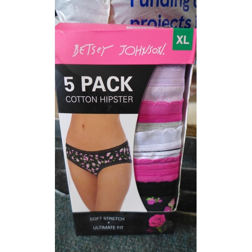 3269 - Quantity of ladies Betsey Johnson briefs (mainly size XL). *This lot is subject to VAT