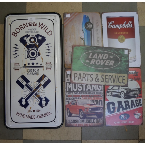 354 - Assorted motoring related signs