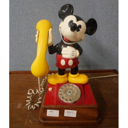 A vintage Disney Mickey Mouse telephone