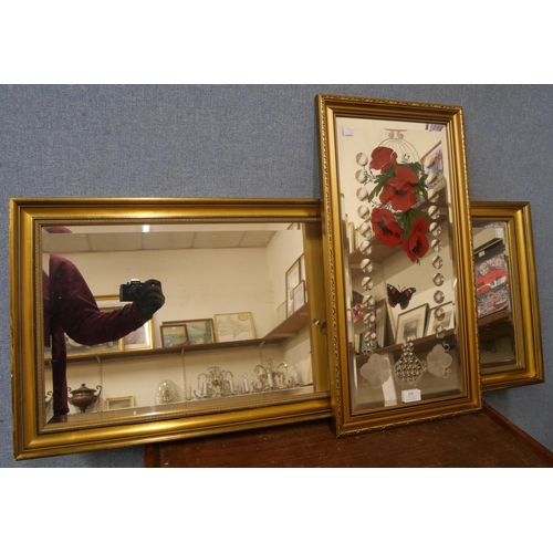 368 - Two gilt framed mirrors