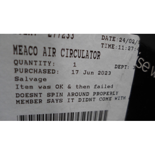 3276 - Meaco Air Circulator - No Remote  *Item is subject to VAT(319-406)