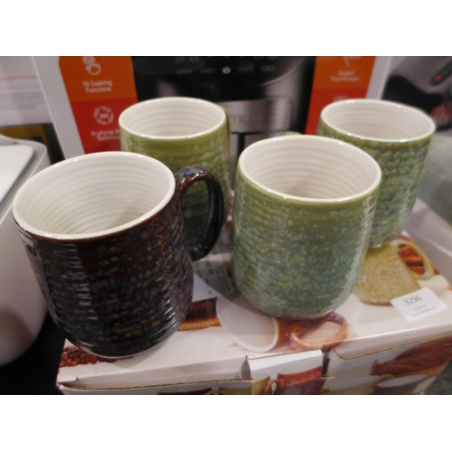 3296 - Reactive Glaze Mugs *Item is subject to VAT(319-451)