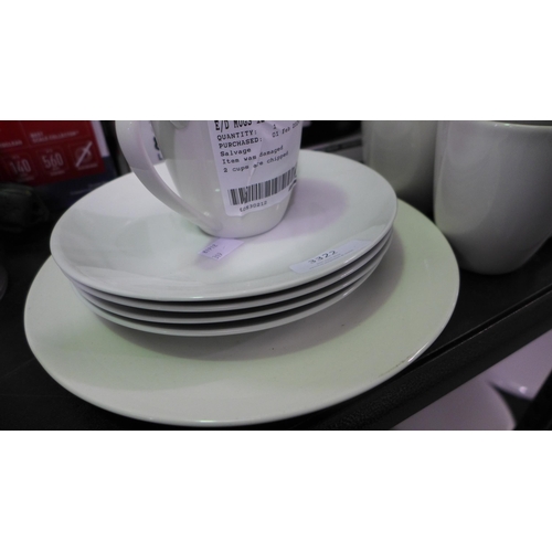 3322 - Eaton Dining Dinnerware  *Item is subject to VAT(319-369)