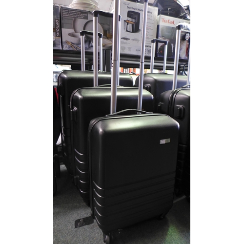 3376 - Rock Byron 3Pc Charcoal Luggage Set,  original RRP £108.33 + VAT   *Item is subject to VAT(319-307)