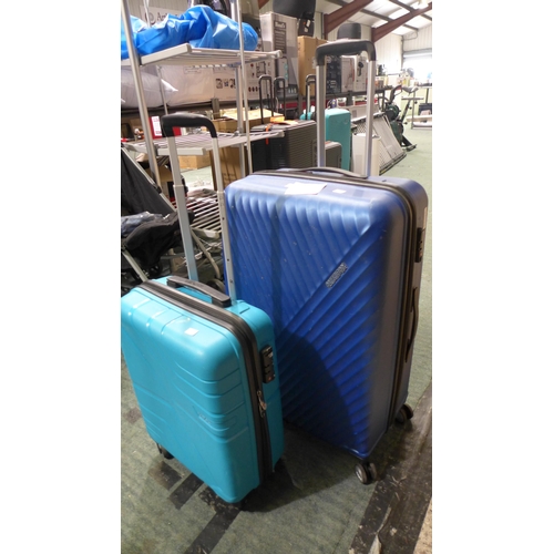 3403 - 2x American Tourister Mixed Sized Luggage Cases - Damaged *Item is subject to VAT(319-128,171)