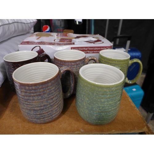 3406 - Reactive Glaze Mugs (16oz) *Item is subject to VAT(319-186)