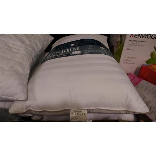 3416 - 2x Hotel Grand Down Roll Jumbo Pillows *Item is subject to VAT(319-146)