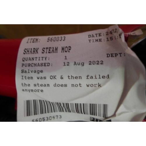 3441 - 2 Shark Steam Mops ,  original RRP £99.99 + VAT *Item is subject to VAT(319-261,319)