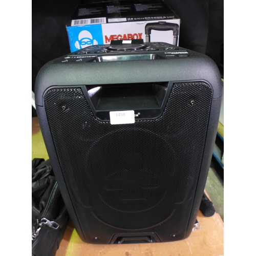 3458 - Idance Megabox 1000 Wireless Speaker, original RRP£99.99 + VAT *Item is subject to VAT(319-159)