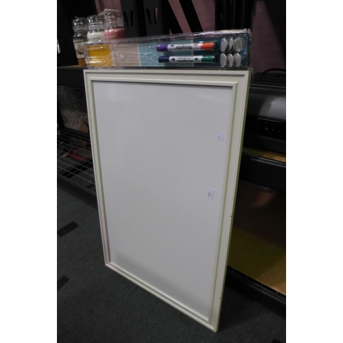 3465 - Magnetic Dry Erase Board With Wood Frame *Item is subject to VAT(319-196)