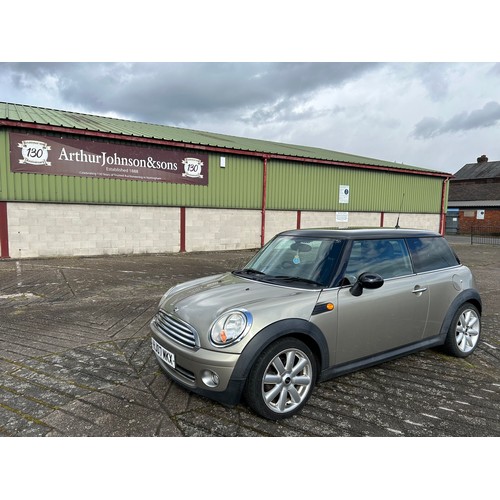 2391 - Mini Cooper EURO4 2007 with a manual gearbox HJ07 MKX 1598cc MOT 20.07.24 - 101139 recorded miles - ... 