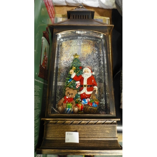 3420 - Holiday Cards Assortment and Holiday Scene Lantern *Item is subject to VAT(319-150,151)