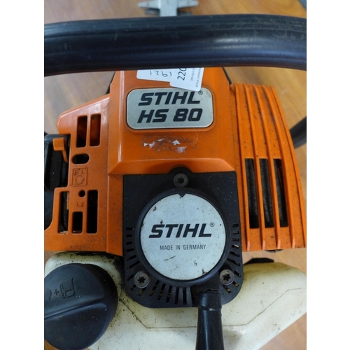 2205 - A Stihl HS80 petrol hedge cutter