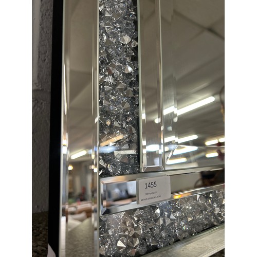 1512 - A crushed diamond mirror, 60 x 90cms