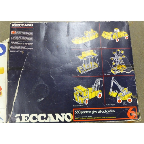 1148 - Three boxes sets of Meccano, a/f and a collection of loose Meccano and instruction booklets **PLEASE... 