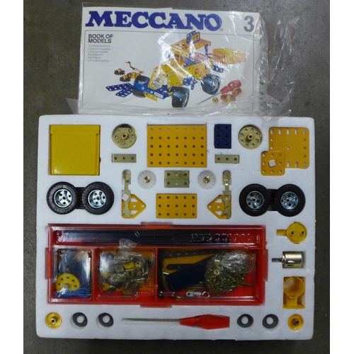 1148 - Three boxes sets of Meccano, a/f and a collection of loose Meccano and instruction booklets **PLEASE... 