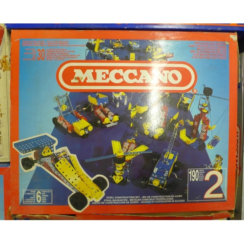 1159 - Eight boxed set of Meccano **PLEASE NOTE THIS LOT IS NOT ELIGIBLE FOR IN-HOUSE POSTING AND PACKING**