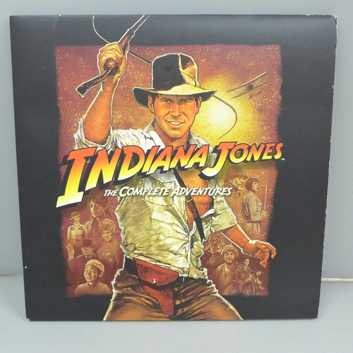 663 - Indiana Jones, The Complete Adventures, LP record and DVDs with inserts