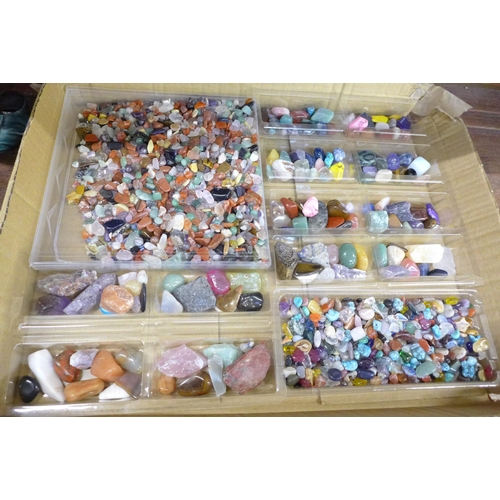 664 - A large collection of semi-precious stones