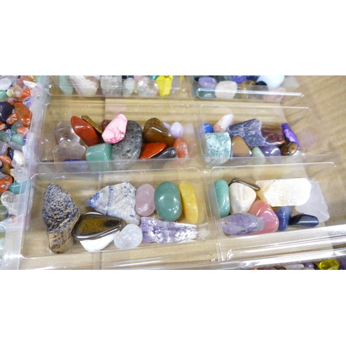 664 - A large collection of semi-precious stones