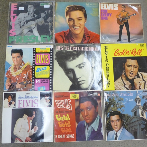 688 - Twenty-three Elvis Presley LP records including Rock n Roll CLP 1093