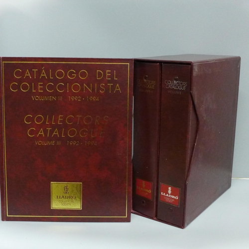 690 - Lladro Collectors Society Collectors Catalogue, Vol.1, Vol.11 and Vol.111 1992-1994