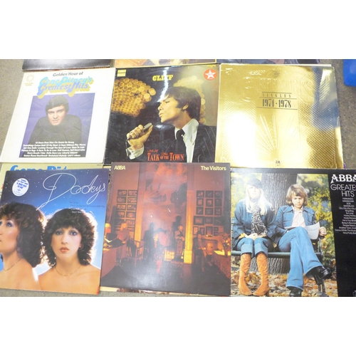 712 - LP records from the 1960s and 1970s including Blondie, Twiggy, Boney M, etc., (40 no.)