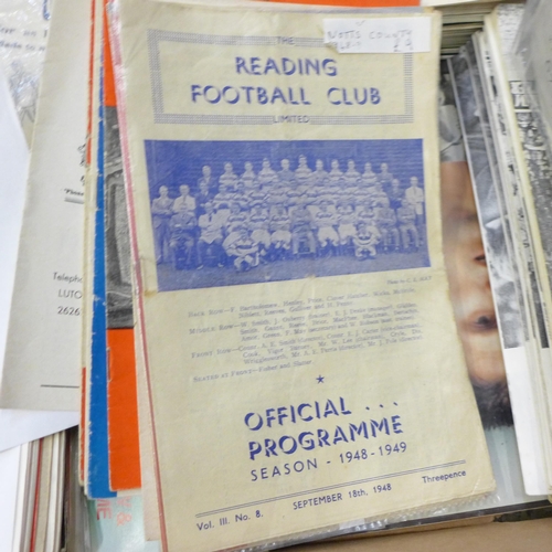 721 - A collection of Notts County football programmes (home 1950s, 1960s, 1970s / away 1948-68), plus 195... 