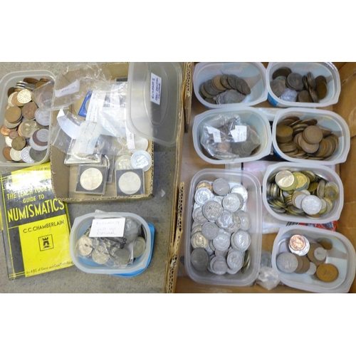 Bulk coin collections (1.25kg), including Victoria copper, Edward VII ...