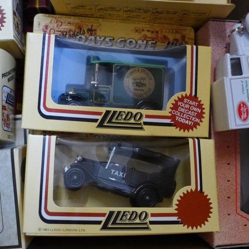 731 - A collection of die-cast model vehicles, boxed; Lledo, Days Gone, Promotional, etc.