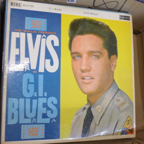 732 - A collection of Elvis Presley LP records and cine-films