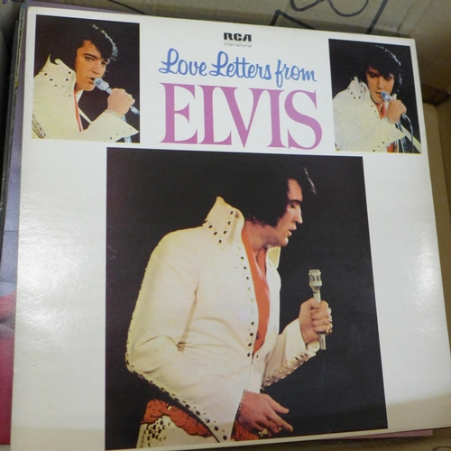 732 - A collection of Elvis Presley LP records and cine-films