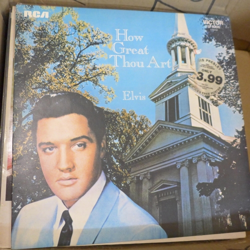 732 - A collection of Elvis Presley LP records and cine-films