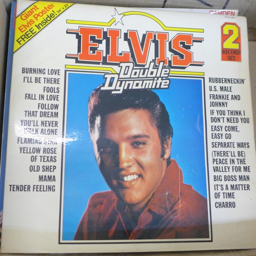 732 - A collection of Elvis Presley LP records and cine-films