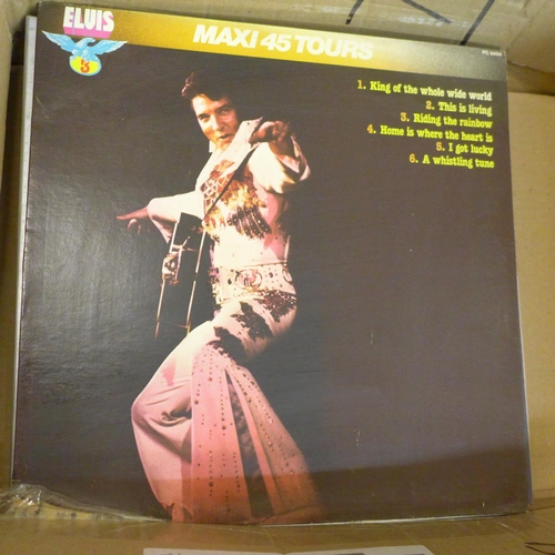 732 - A collection of Elvis Presley LP records and cine-films