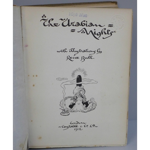 745 - An Arabian Nights book with illustrations by Rene Bull, London, Constable & Co. Ltd. 1912, spine a/f