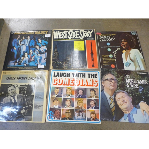 757 - A collection of 35 LP records; West Side Story, Bond Movies Soundtrack, Top of The Pops, etc.